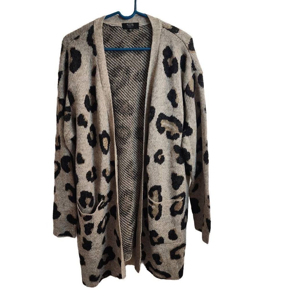Modern Canvas 2XL Leopard Print Long Cardigan